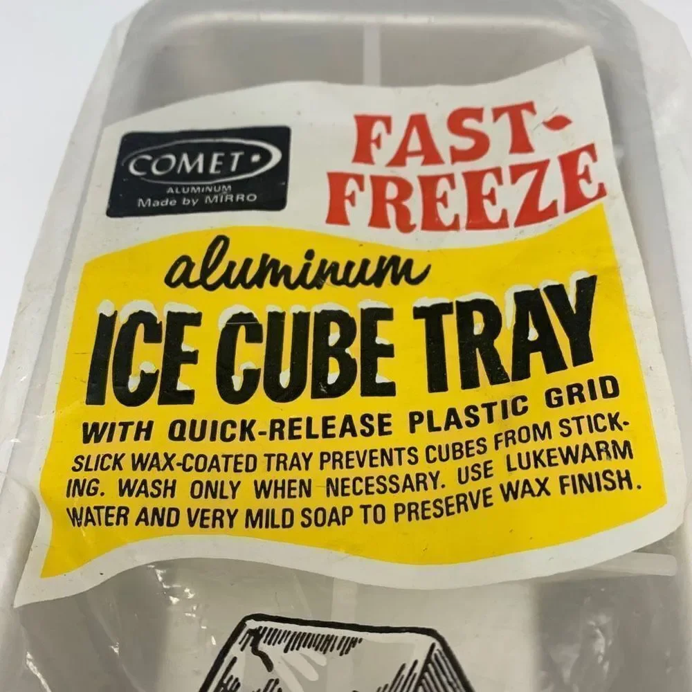 Comet‎  Ice Cube Tray Quick  Release Aluminum Vintage Original Package Sealed